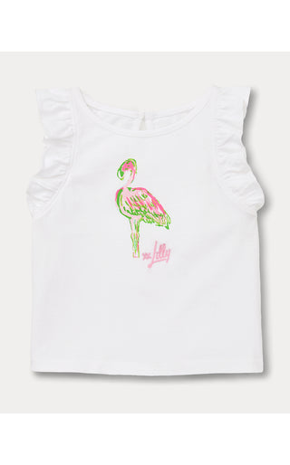 Girl's Chickie Ruffle Top - Multi On Parade Graphic | Lilly x Janie & Jack