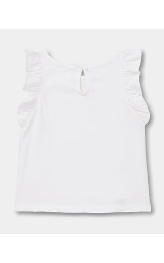 Girl's Chickie Ruffle Top - Multi On Parade Graphic | Lilly x Janie & Jack