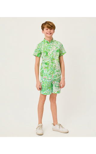 Boy's Lavin Button Down - Resort White Ship To Shore | Lilly x Janie & Jack