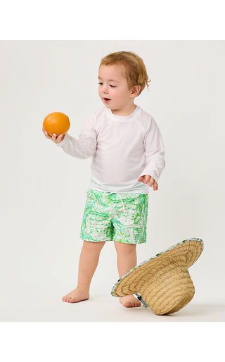 Boy's Liam Carter Swim Trunk - Resort White Ship To Shore | Lilly x Janie & Jack