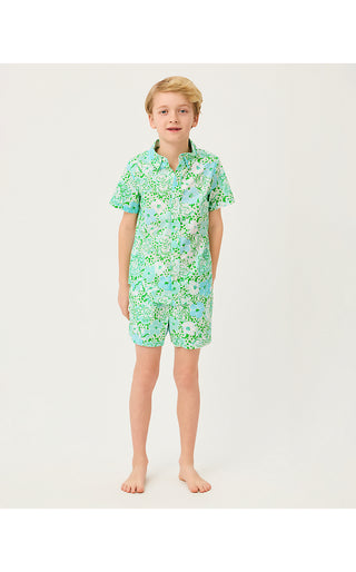 Boy's Ollie Short - Mint Condition Burst Of Joy | Lilly x Janie & Jack