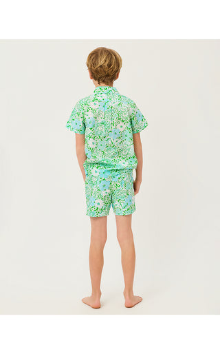Boy's Ollie Short - Mint Condition Burst Of Joy | Lilly x Janie & Jack