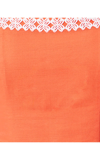 Isleen Skirted Romper - Sunset Orange