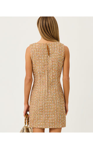Bindy Shift Romper - Iced Latte Golden Age Eyelash Boucle