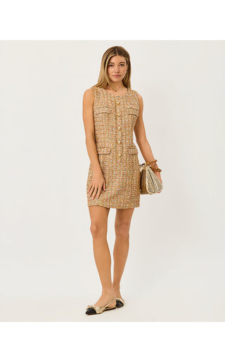 Bindy Shift Romper - Iced Latte Golden Age Eyelash Boucle