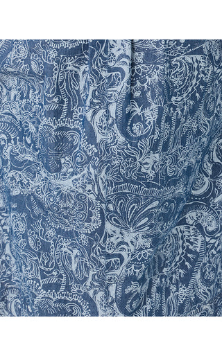 Calloway Midi Dress - Indigo All Day Chambray Paisley Parade Pigment