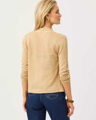 Faretta Cardigan - Wicker Tan Metallic