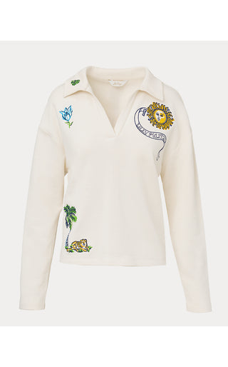 Corvaya Pullover - Multi Tropical Embellishment