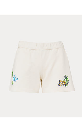 Aubra 5" Short - Multi Tropical Embellishment