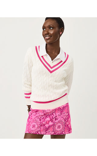 UPF 50+ Luxletic Meena Skort - Pink Aster The Casbah Allover