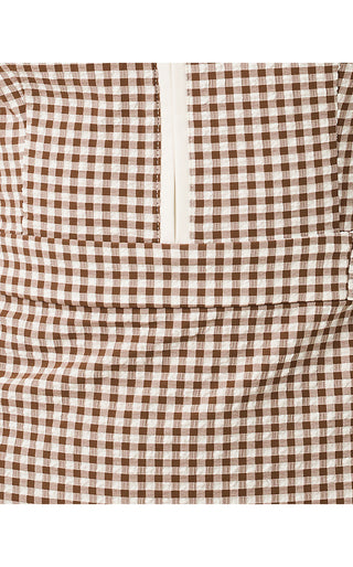 UPF 50+ Luxletic Kathy Short Sleeve Tie Dress - Coco Beach Mini Performance Gingham