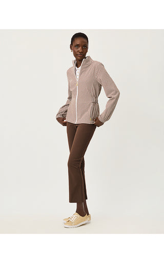 UPF 50+ Luxletic Ainsley Jacket - Coco Beach Mini Performance Gingham