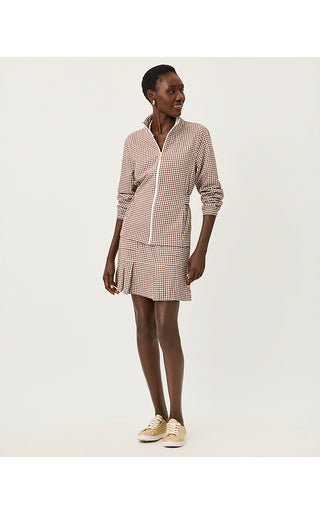UPF 50+ Luxletic Luisa Skort- Coco Beach Mini Performance Gingham