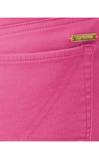 Lindessa High Rise Crop Jean - Pink Aster