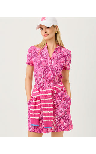 UPF 50+ Luxletic Love Active Dress - Pink Aster The Casbah Allover