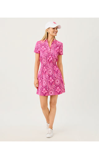 UPF 50+ Luxletic Love Active Dress - Pink Aster The Casbah Allover