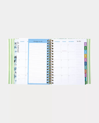 17 Month Soft Cover Leatherette Planner - Mint Condition Burst of Joy