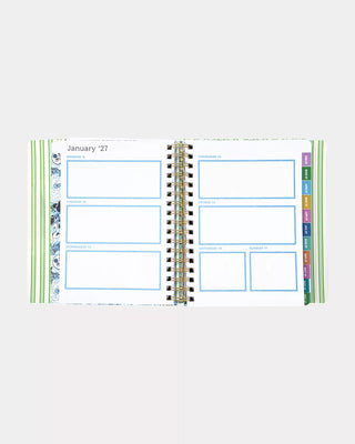 17 Month Soft Cover Leatherette Planner - Mint Condition Burst of Joy