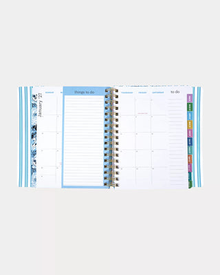 17 Month Soft Cover Leatherette Planner - Shell Shine