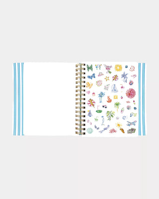 17 Month Soft Cover Leatherette Planner - Shell Shine