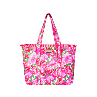 Reversible Quilted Tote - Maggies Bouquet
