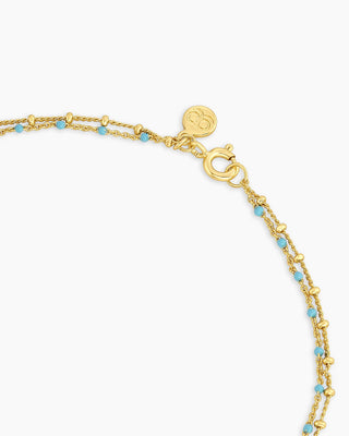Capri Layer Necklace - Gold/Turquoise