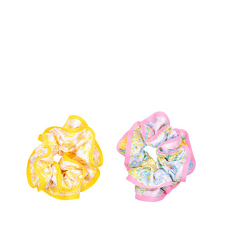 Layered Ruffle Scrunchie Set - Royal Zoo/Lilly Garden Home