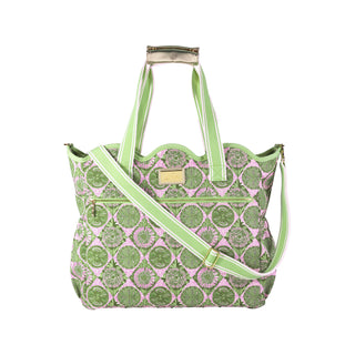 Scallop Cooler Tote - Tropical Tiles