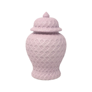 Small Ginger Jar - Debossed Caning