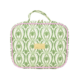 Toiletry Case - Textured Palm Stripe