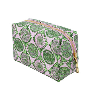 Toiletry Case - Textured Palm Stripe