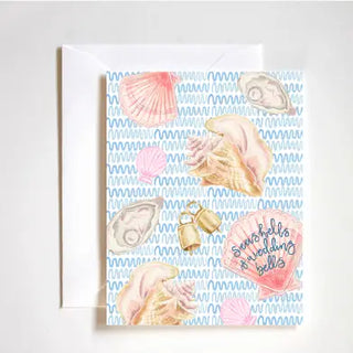 Greeting Card - Seashells and Wedding Bells
