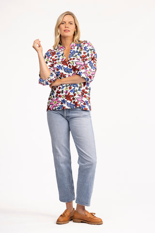 Eliza Top - Abstract Garden