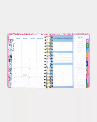 Large 17 Month Agenda - Conch Shell Pink Burst of Joy