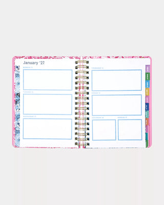 Large 17 Month Agenda - Conch Shell Pink Burst of Joy