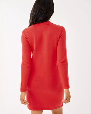 Adalena Sweater Dress - Rococo Red