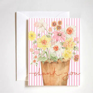 Greeting Card - Flower Pot Thank You