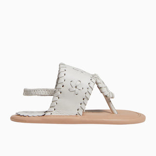 Baby Jacks Flat Sandal - White