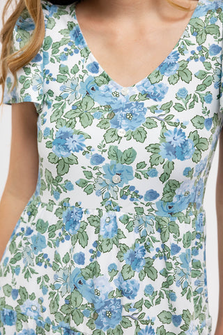 Agatha Dress - Cotswolds Bloom
