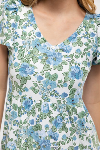 Agatha Dress - Cotswolds Bloom
