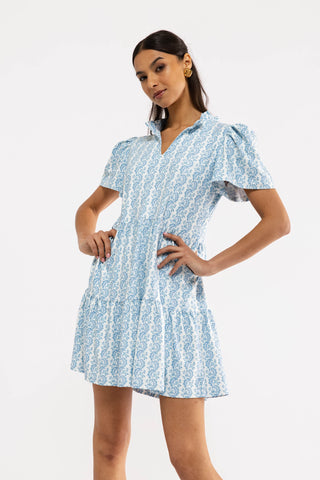 Navy Dress - Marigold Twist