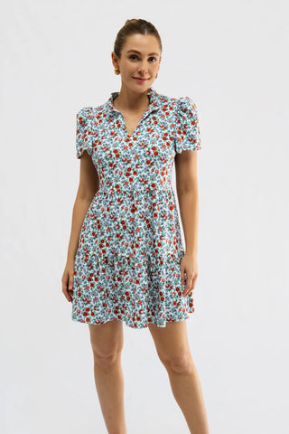Navy Dress - Italian Porcelain
